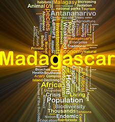 Image showing Madagascar background concept glowing