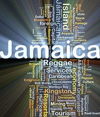 Image showing Jamaica background concept glowing