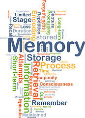 Image showing Memory background concept