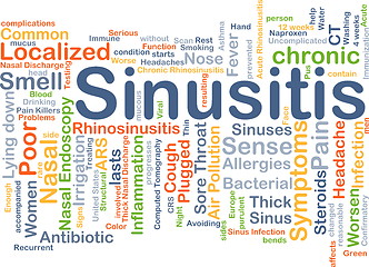 Image showing Sinusitis background concept