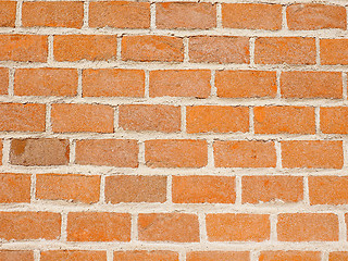 Image showing Retro look Red bricks background