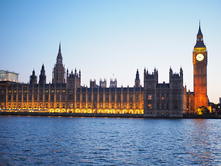 Image showing Houses of Parliament in London