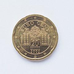 Image showing Austrian 20 cent coin