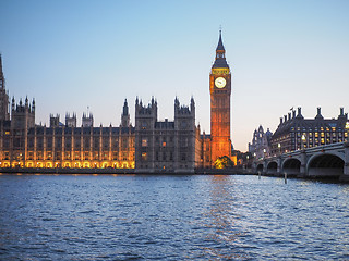 Image showing Houses of Parliament in London