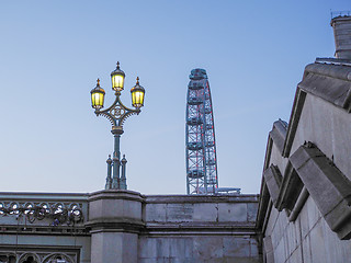 Image showing London Eye in London