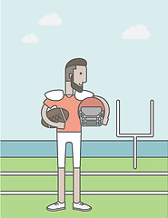 Image showing Rugby player man.