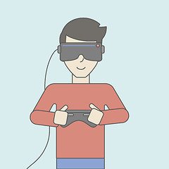 Image showing Virtual relaity headset.