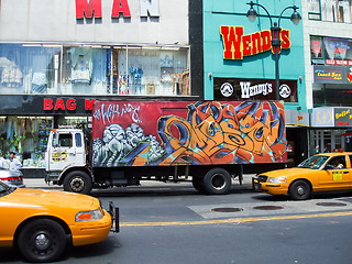 Image showing Traffic on Times Square 