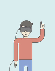 Image showing Virtual relaity headset.