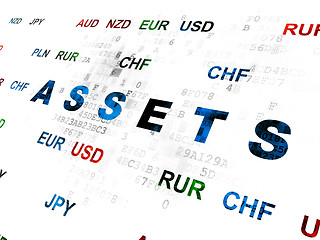 Image showing Banking concept: Assets on Digital background