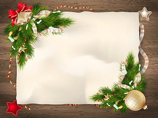 Image showing Christmas fir tree. EPS 10