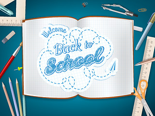 Image showing Back to School background. EPS 10 