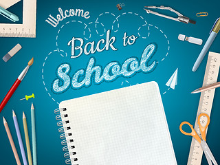Image showing Back to School background. EPS 10 