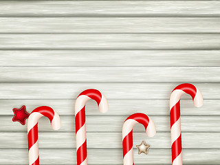 Image showing Christmas wooden background. EPS 10
