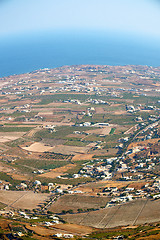 Image showing in cyclades greece santorini europe the sky sea and village from