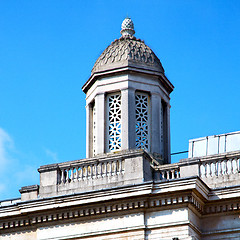 Image showing old architecture in england london europe wall and history