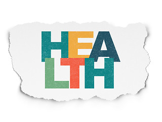 Image showing Healthcare concept: Health on Torn Paper background