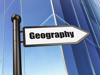 Image showing Learning concept: sign Geography on Building background