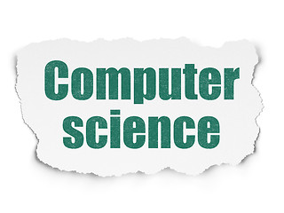 Image showing Science concept: Computer Science on Torn Paper background