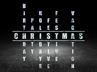 Image showing Holiday concept: Christmas in Crossword Puzzle