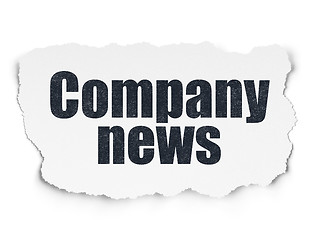 Image showing News concept: Company News on Torn Paper background