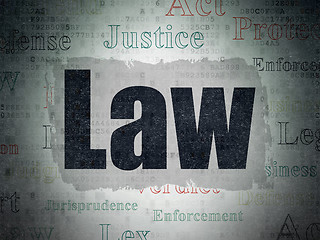 Image showing Law concept: Law on Digital Paper background