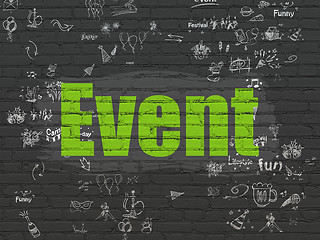 Image showing Entertainment, concept: Event on wall background