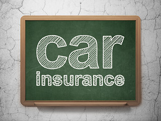 Image showing Insurance concept: Car Insurance on chalkboard background