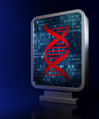 Image showing Health concept: DNA on billboard background