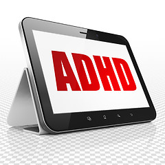 Image showing Healthcare concept: Tablet Computer with ADHD on display