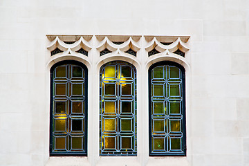 Image showing old  in england london  glass  wall 