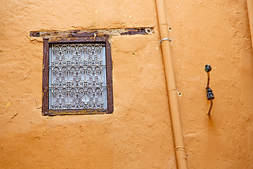 Image showing  window in morocco africa  brick historical