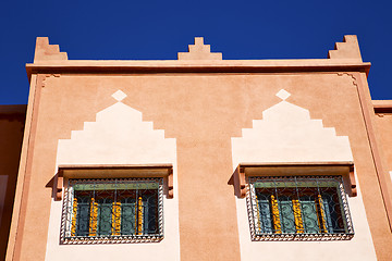 Image showing  window in morocco africa and old construction wal  