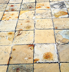 Image showing in   asia  bangkok  abstract pavement cross stone step the templ