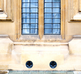 Image showing old in london  historical    parliament glass  window    structu