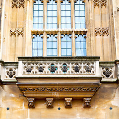 Image showing old in london  historical    parliament glass  window    structu