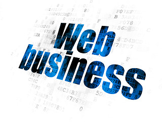 Image showing Web design concept: Web Business on Digital background