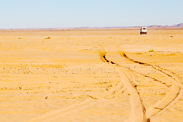 Image showing sunshine in the desert of morocco sand and dune