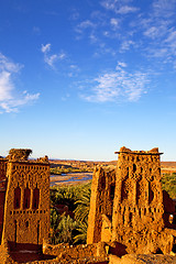 Image showing season  africa river   the historical village