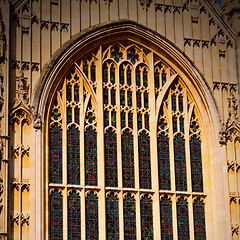 Image showing old in london  historical    parliament glass  window    structu