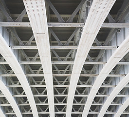 Image showing abstract metal in englan london railing steel and background