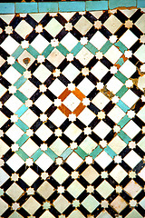 Image showing abstract morocco in    tile the colorated pavement  