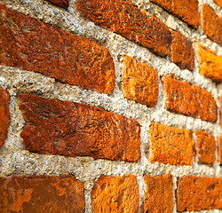 Image showing milan    italy old church concrete wall  brick  