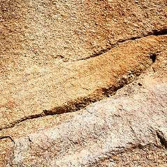 Image showing  greece cracked  step   brick in    old wall and texture materia