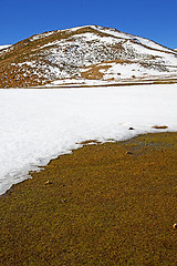 Image showing hill in   africa morocco the   isolated 