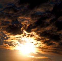 Image showing the tropical sky in greece europe and  fantastic mystic nature