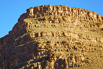 Image showing in   africa morocco   valley dry mountain   hill