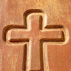 Image showing greece home texture of a brown religion