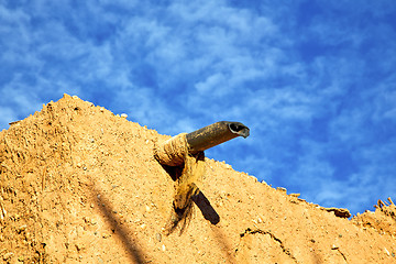 Image showing africa  in histoycal maroc  old pipe