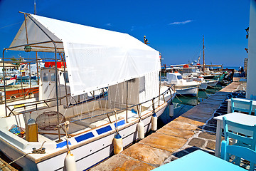 Image showing table in  europe  restaurant  summer